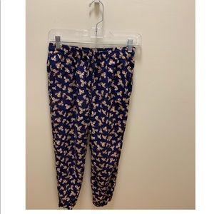 Uniqlo drape floral joggers